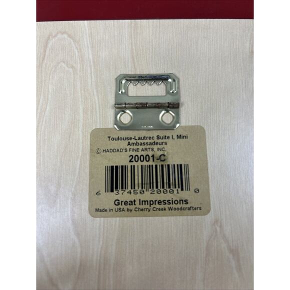 Toulouse-Lautrec Suite 1 Jane Avril & Ambassadors Set Of 2 Mini Print Wood 10x7 - Picture 8 of 8